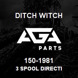 150-1981 Ditch Witch 3 SPOOL DIRECTI | AGA Parts