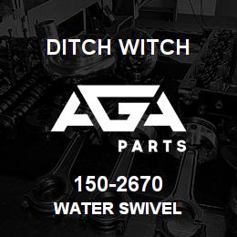 150-2670 Ditch Witch WATER SWIVEL | AGA Parts