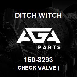 150-3293 Ditch Witch CHECK VALVE ( | AGA Parts