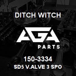 150-3334 Ditch Witch SD5 V.ALVE 3 SPO | AGA Parts