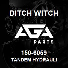 150-6059 Ditch Witch TANDEM HYDRAULI | AGA Parts