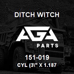 151-019 Ditch Witch CYL (3" X 1.187 | AGA Parts