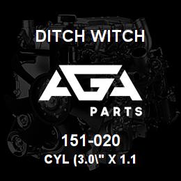 151-020 Ditch Witch CYL (3.0" X 1.1 | AGA Parts