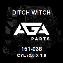 151-038 Ditch Witch CYL (2.0 X 1.0 | AGA Parts