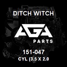 151-047 Ditch Witch CYL (3.5 X 2.0 | AGA Parts