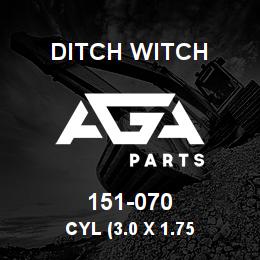 151-070 Ditch Witch CYL (3.0 X 1.75 | AGA Parts