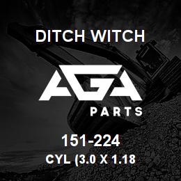 151-224 Ditch Witch CYL (3.0 X 1.18 | AGA Parts