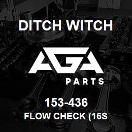 153-436 Ditch Witch FLOW CHECK (16S | AGA Parts