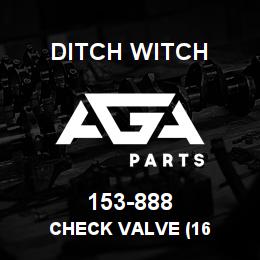 153-888 Ditch Witch CHECK VALVE (16 | AGA Parts