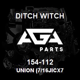 154-112 Ditch Witch UNION (7/16JICX7 | AGA Parts