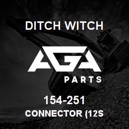 154-251 Ditch Witch CONNECTOR (12S | AGA Parts
