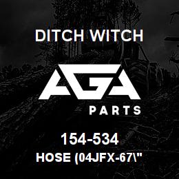 154-534 Ditch Witch HOSE (04JFX-67" | AGA Parts