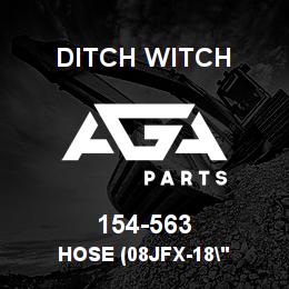 154-563 Ditch Witch HOSE (08JFX-18" | AGA Parts