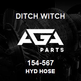 154-567 Ditch Witch HYD HOSE | AGA Parts