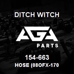 154-663 Ditch Witch HOSE (08OFX-170 | AGA Parts
