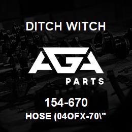 154-670 Ditch Witch HOSE (04OFX-70" | AGA Parts