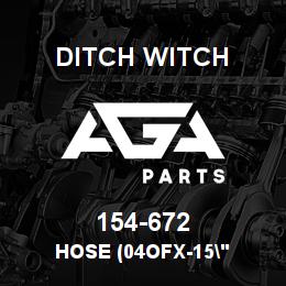154-672 Ditch Witch HOSE (04OFX-15" | AGA Parts