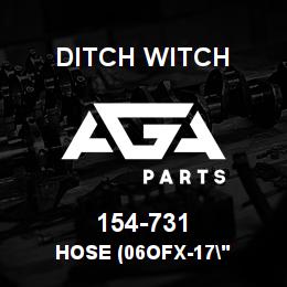 154-731 Ditch Witch HOSE (06OFX-17" | AGA Parts