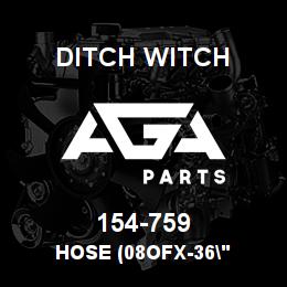 154-759 Ditch Witch HOSE (08OFX-36" | AGA Parts