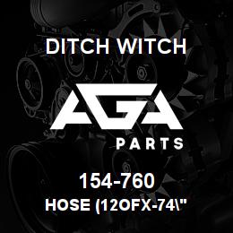 154-760 Ditch Witch HOSE (12OFX-74" | AGA Parts