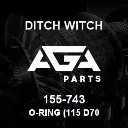 155-743 Ditch Witch O-RING (115 D70 | AGA Parts