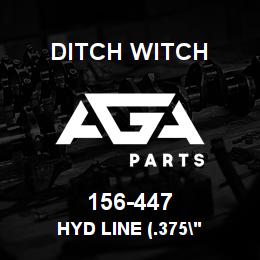 156-447 Ditch Witch HYD LINE (.375" | AGA Parts