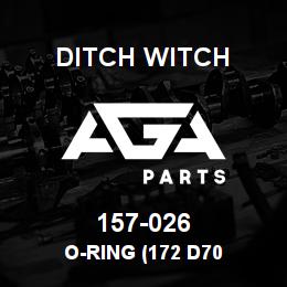 157-026 Ditch Witch O-RING (172 D70 | AGA Parts