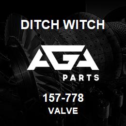 157-778 Ditch Witch VALVE | AGA Parts