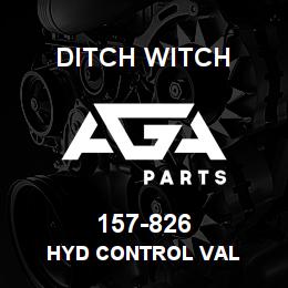 157-826 Ditch Witch HYD CONTROL VAL | AGA Parts
