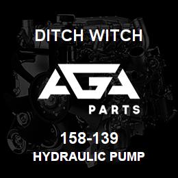 158-139 Ditch Witch HYDRAULIC PUMP | AGA Parts