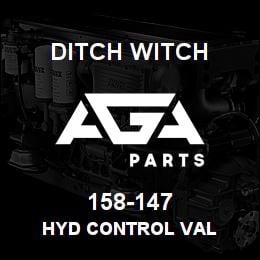 158-147 Ditch Witch HYD CONTROL VAL | AGA Parts