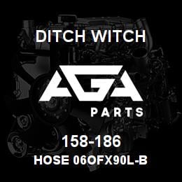158-186 Ditch Witch HOSE 06OFX90L-B | AGA Parts
