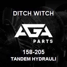158-205 Ditch Witch TANDEM HYDRAULI | AGA Parts