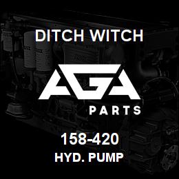158-420 Ditch Witch HYD. PUMP | AGA Parts