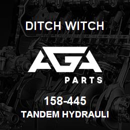 158-445 Ditch Witch TANDEM HYDRAULI | AGA Parts