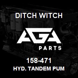 158-471 Ditch Witch HYD. TANDEM PUM | AGA Parts