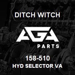158-510 Ditch Witch HYD SELECTOR VA | AGA Parts