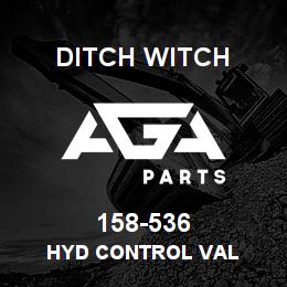 158-536 Ditch Witch HYD CONTROL VAL | AGA Parts