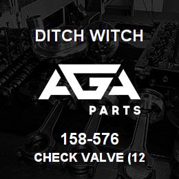 158-576 Ditch Witch CHECK VALVE (12 | AGA Parts
