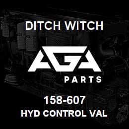 158-607 Ditch Witch HYD CONTROL VAL | AGA Parts