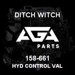 158-661 Ditch Witch HYD CONTROL VAL | AGA Parts