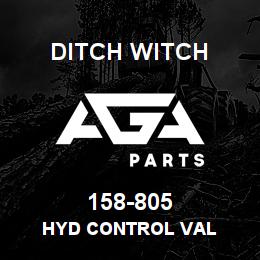 158-805 Ditch Witch HYD CONTROL VAL | AGA Parts