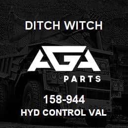 158-944 Ditch Witch HYD CONTROL VAL | AGA Parts