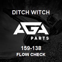 159-138 Ditch Witch FLOW CHECK | AGA Parts