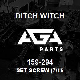 159-294 Ditch Witch SET SCREW (7/16 | AGA Parts