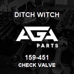 159-451 Ditch Witch CHECK VALVE | AGA Parts
