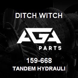 159-668 Ditch Witch TANDEM HYDRAULI | AGA Parts