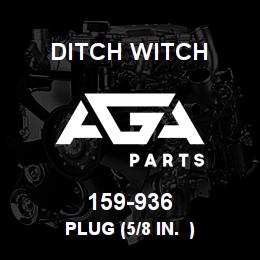 159-936 Ditch Witch PLUG (5/8 IN. ) | AGA Parts