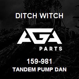 159-981 Ditch Witch TANDEM PUMP DAN | AGA Parts