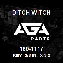 160-1117 Ditch Witch KEY (3/8 IN. X 3.2 | AGA Parts